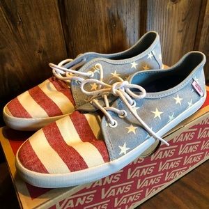 Vans Surf Siders with cute flag design